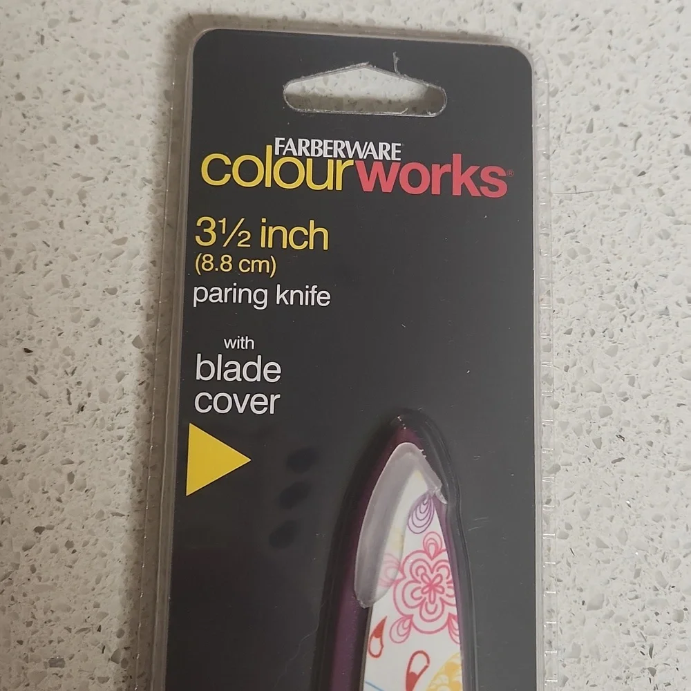 Farberware ColourWorks Dishwasher Safe 2 Knife Set w/Blade Covers